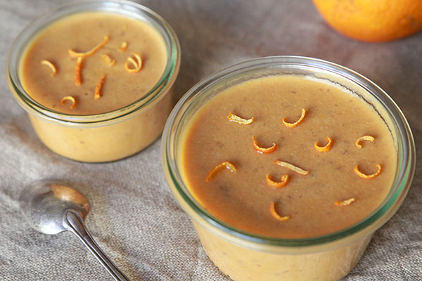 Flan de patate douce à l'orange