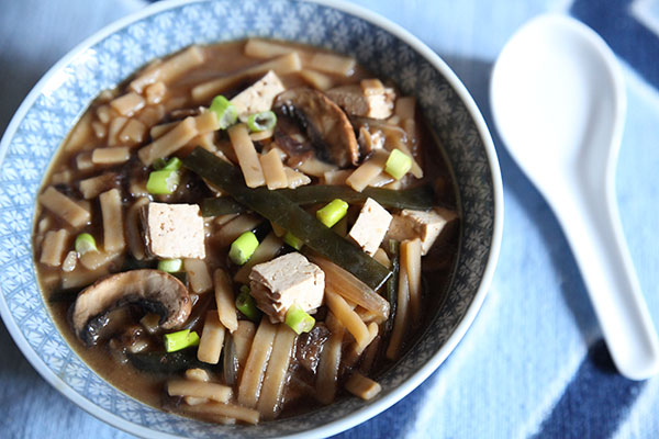 Soupe miso aux champignons
