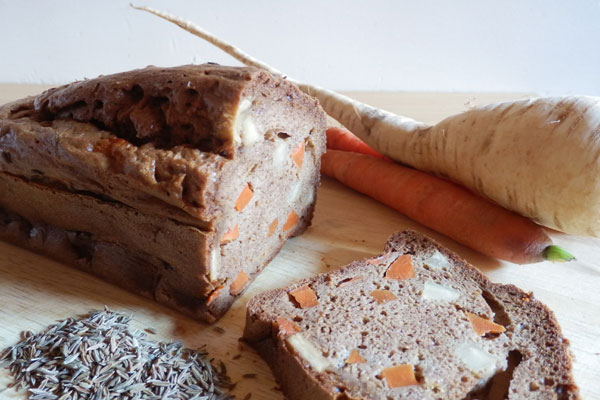 Cake aux carottes et au cumin