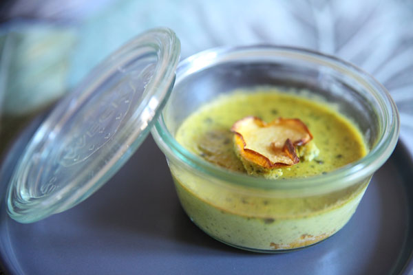 Flan de courgette au basilic