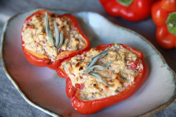 Poivrons farcis à la feta