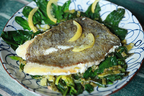 Filets de Saint-Pierre aux épinards
