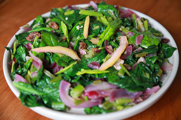 Tombée d'épinard au citron confit