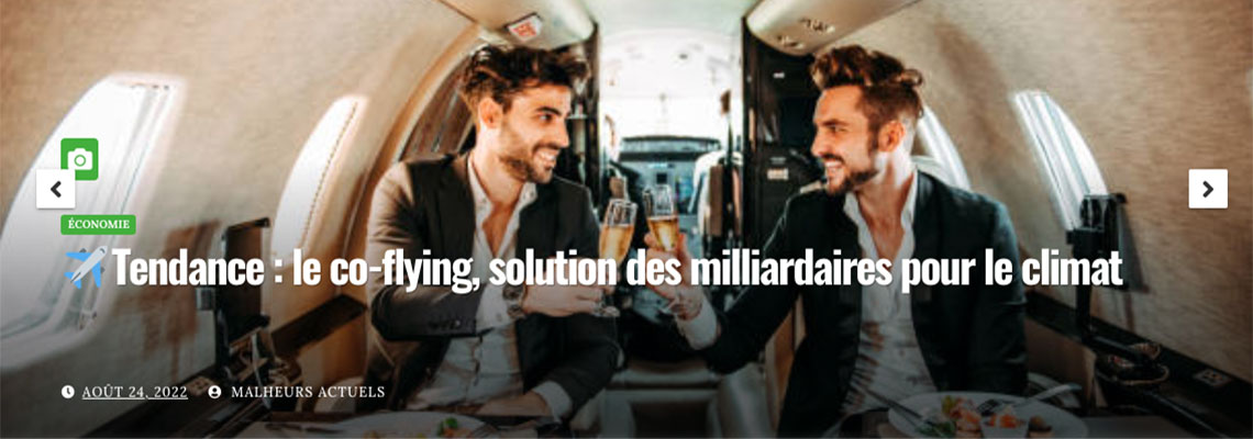 "Malheurs actuels" : un "Gorafi vert" qui dénonce par l'absurde l'inaction climatique