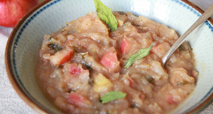 Compotée de pommes à la verveine