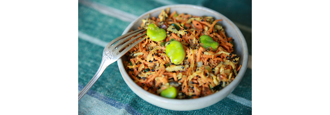 Salade de carottes et radis noir
