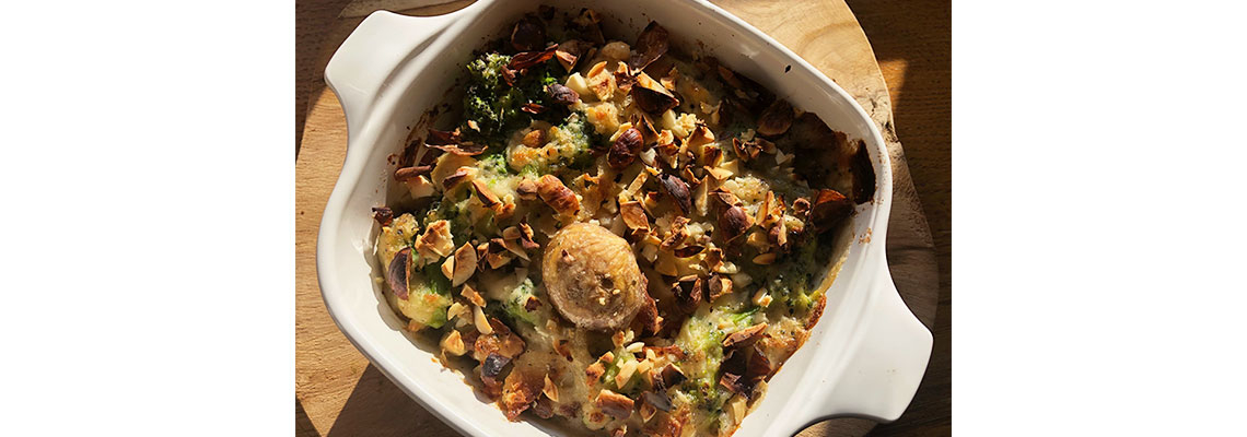 Gratin de châtaigne et brocoli