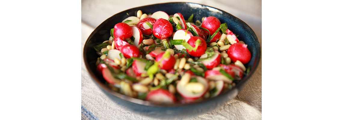 Salade de flageolets et radis