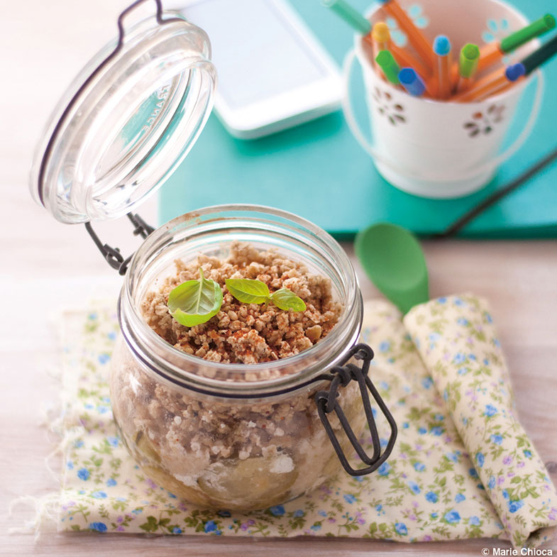 Crumble aux courgettes